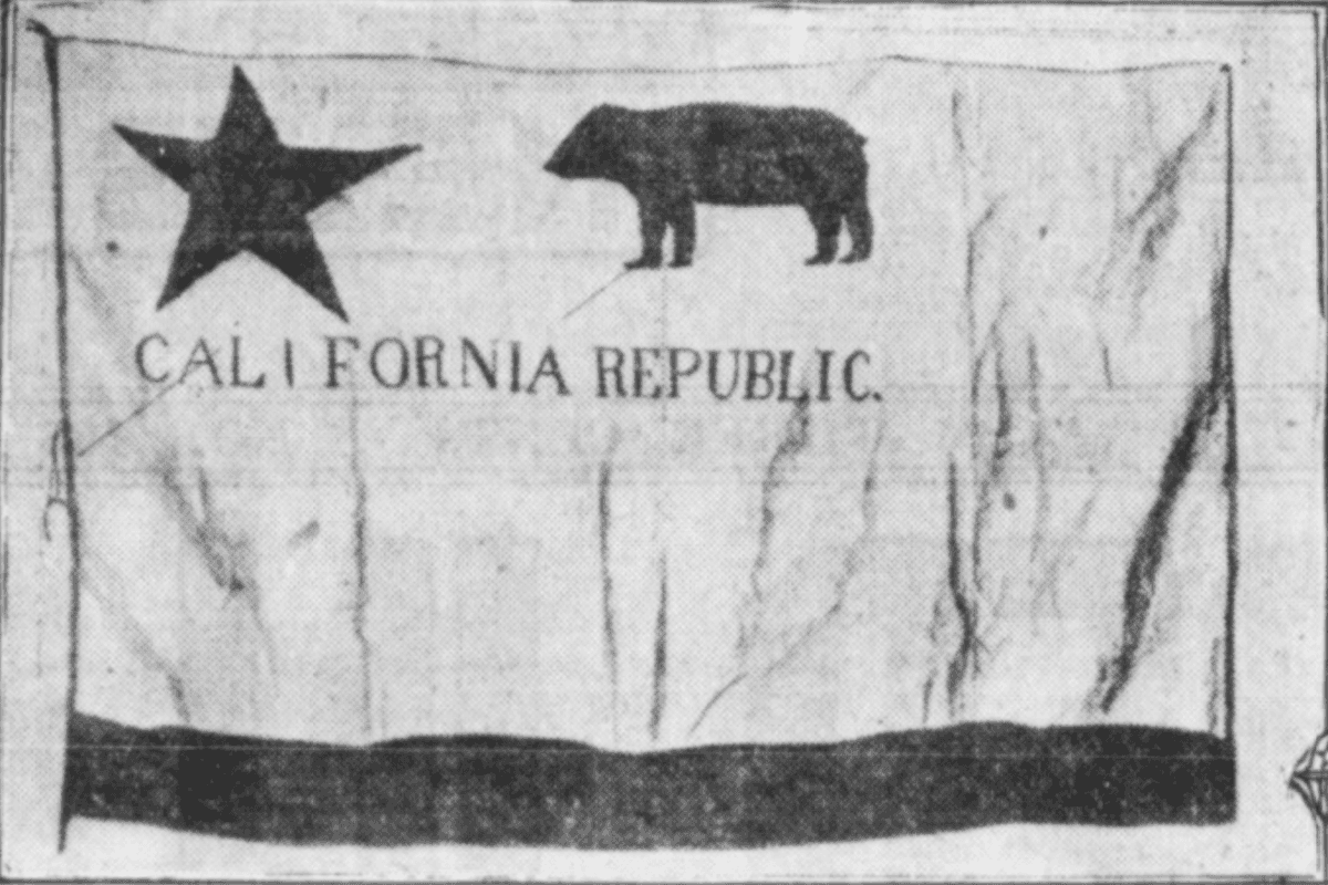 The original Bear Flag of the California Republic